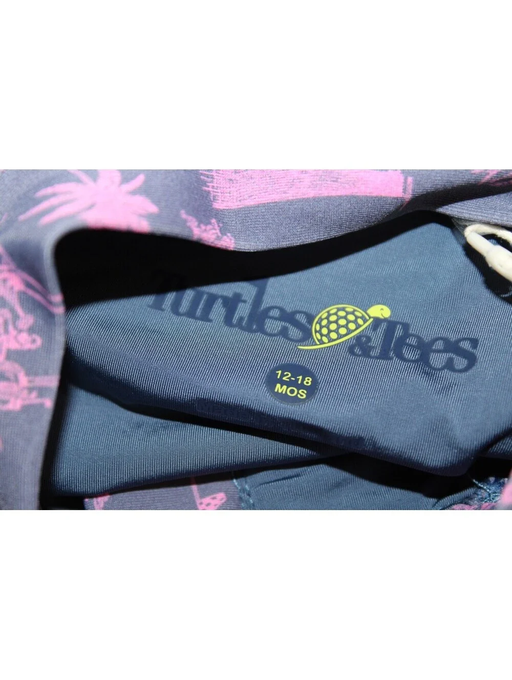 NEW Turtles & Tees Girls Koastal Long Sleeve Swimsuit Club Life (12-18 Months)